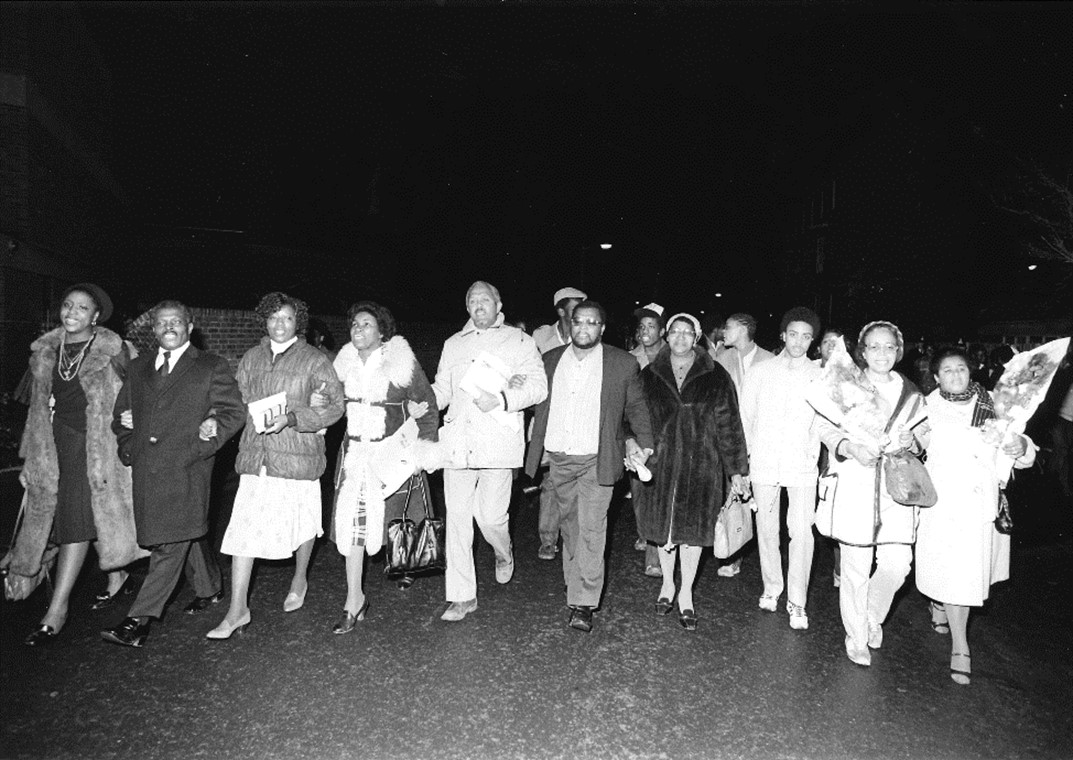 A gathering for Black People's Day of Action